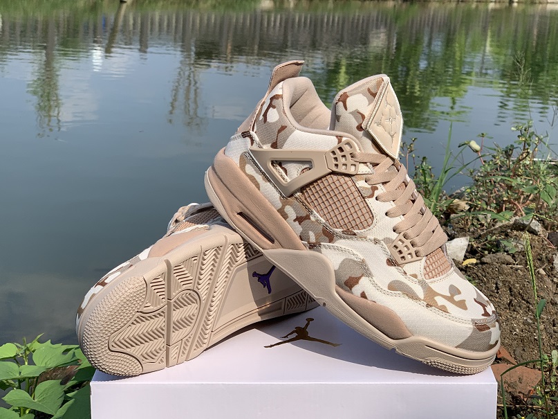 Aleali May x Air Jordan 4 Camo Shoes